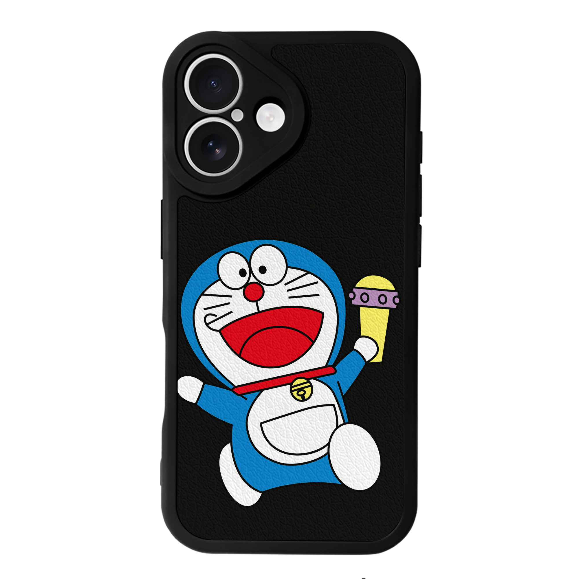 （画像用） ドラえもん Doraemon 【iPhone 16シリーズ対応】シリコンスマホケース（レザー調） 材質：シリコン